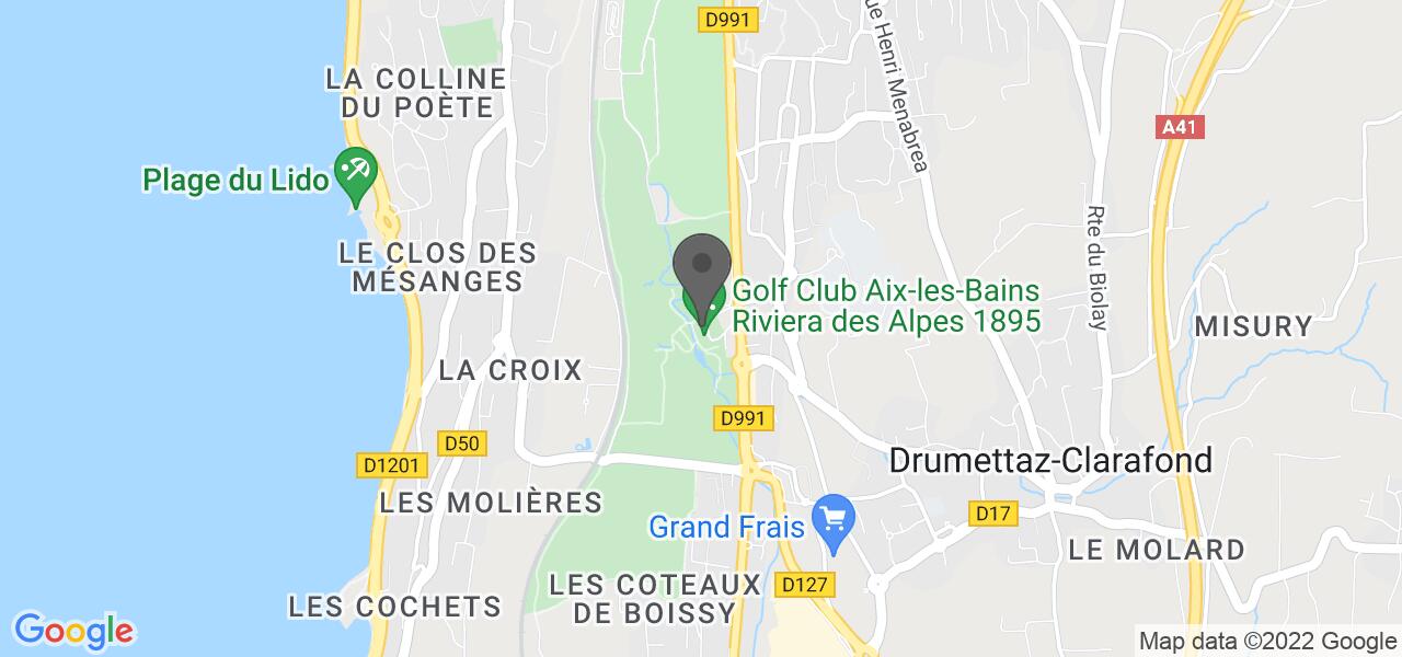 Anfahrtsplan — Le Restaurant Du Golf - Aix-Les-Bains