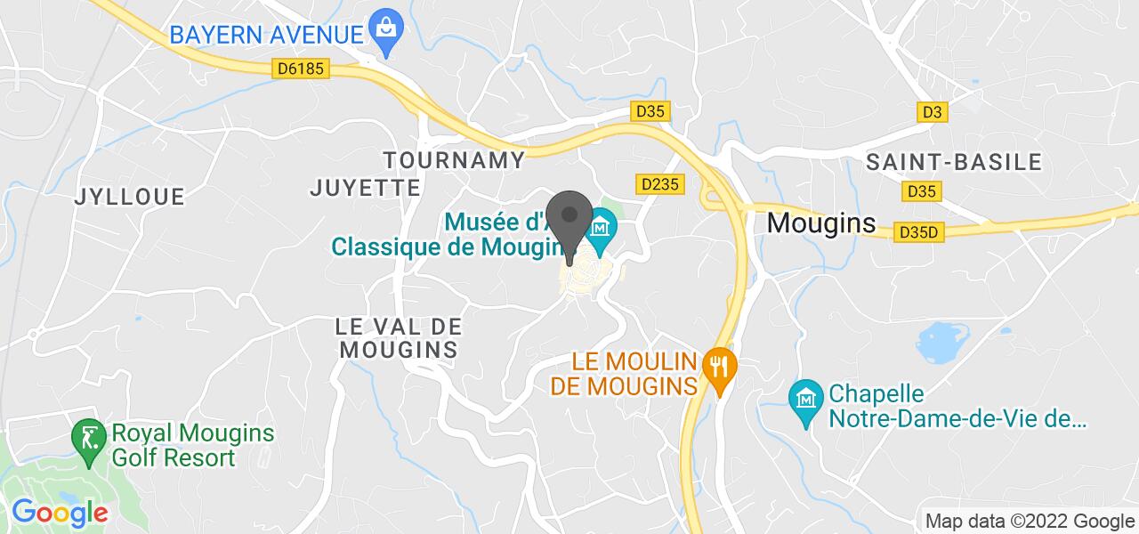 Anfahrtsplan — Le Rendez-Vous de Mougins