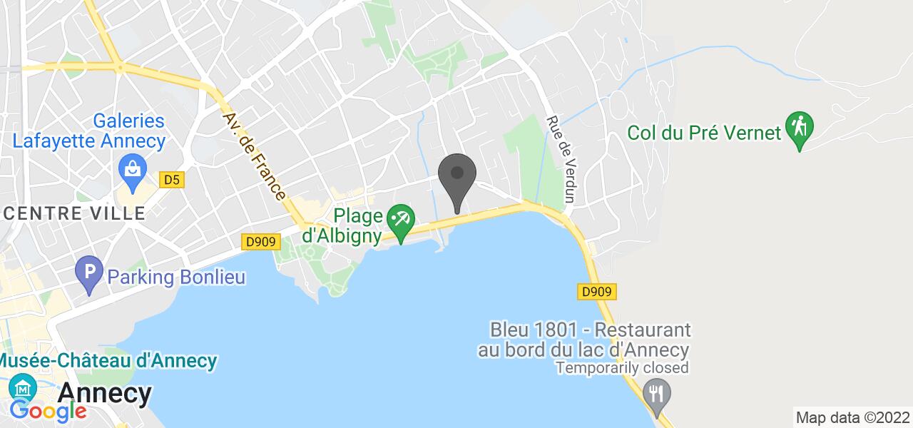 Mappa di accesso — Le Ricochet (hôtel Rivage)