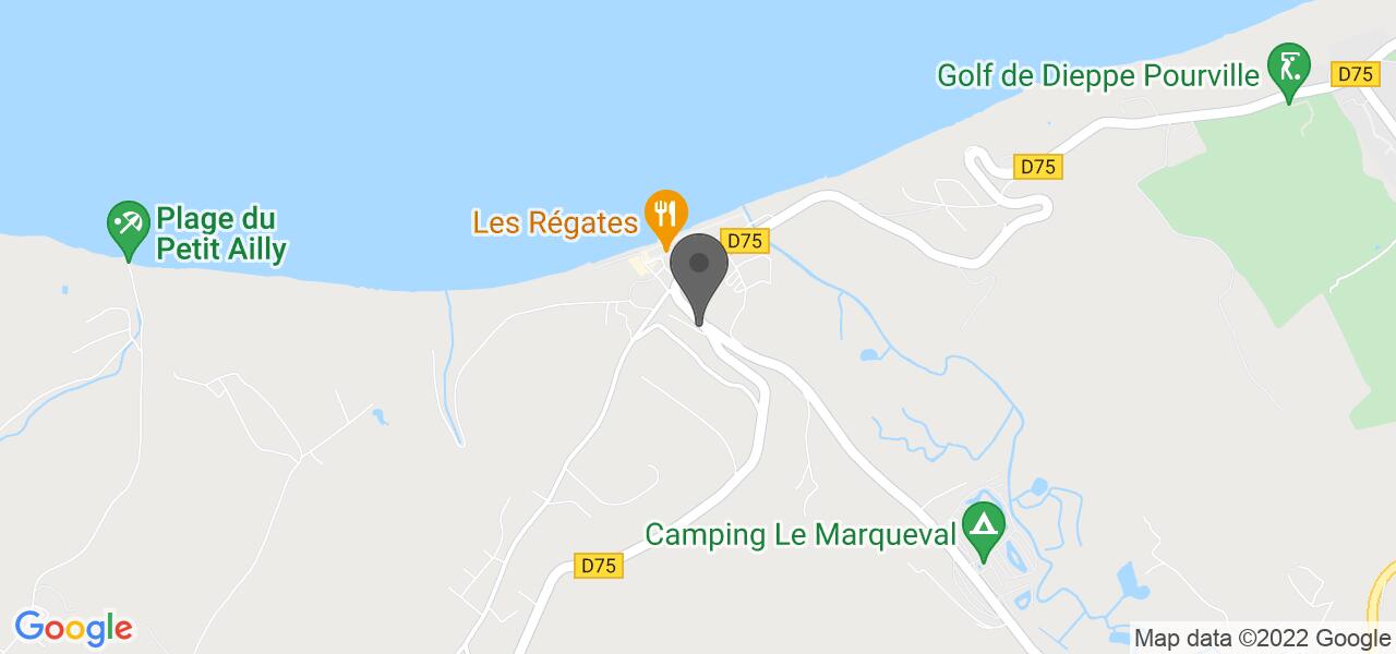 Access map — Restaurant L'Aquilon - Pourville sur mer