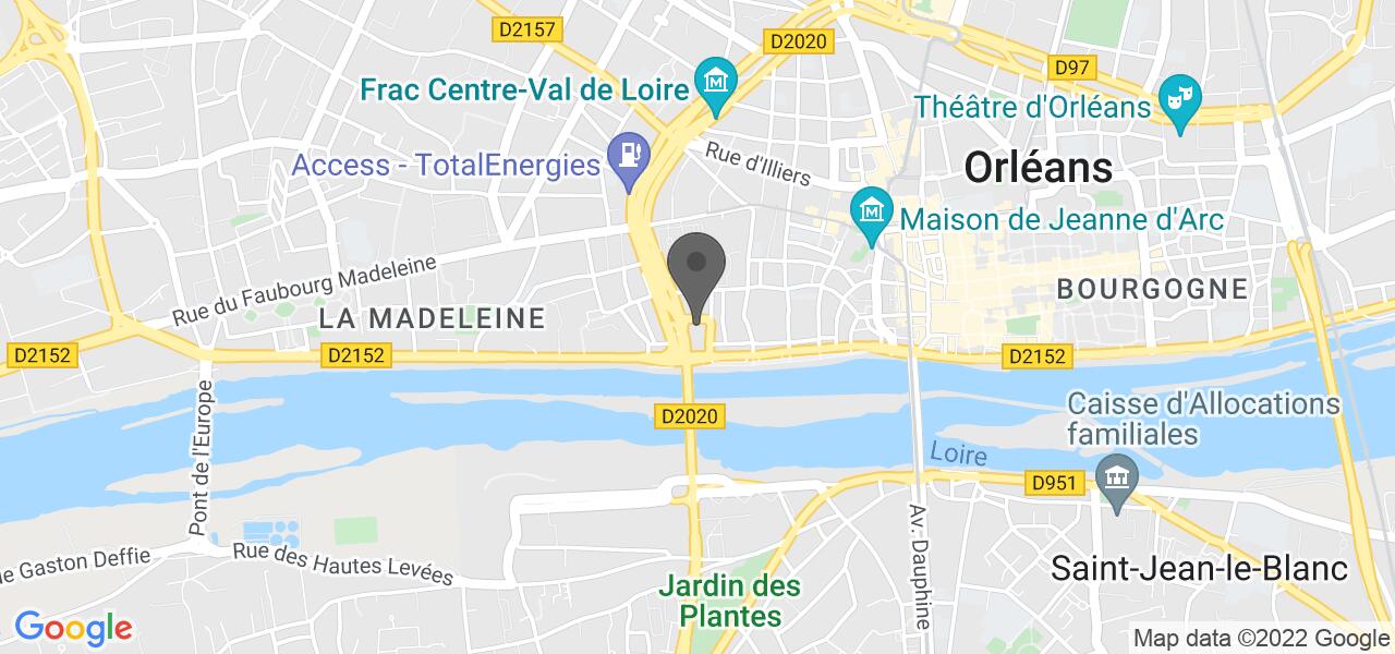 Plan d'accès — Hotel Mercure Orleans Centre