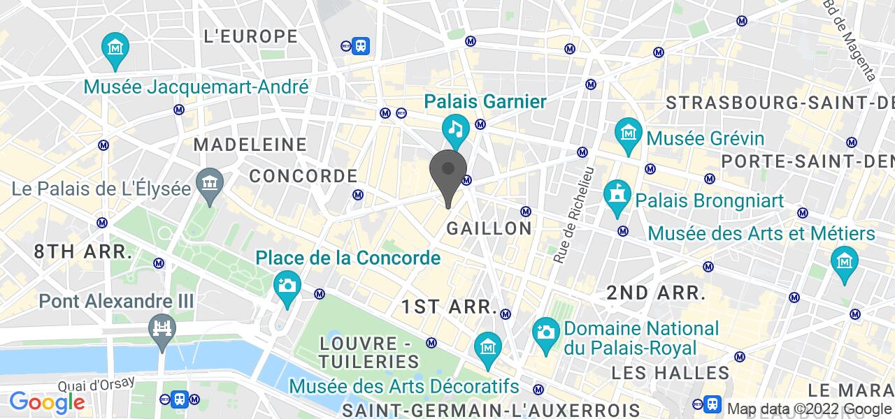 Plan d'accès — LE CÉLADON (Hôtel Westminster)