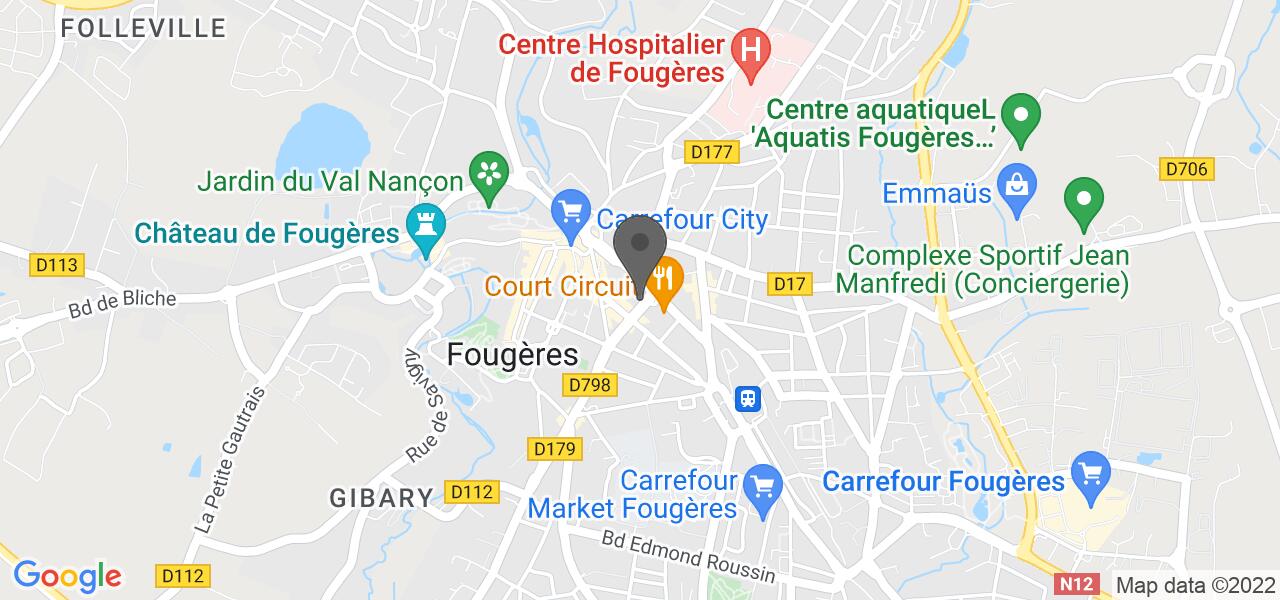 Mapa de acceso — Le Cellier