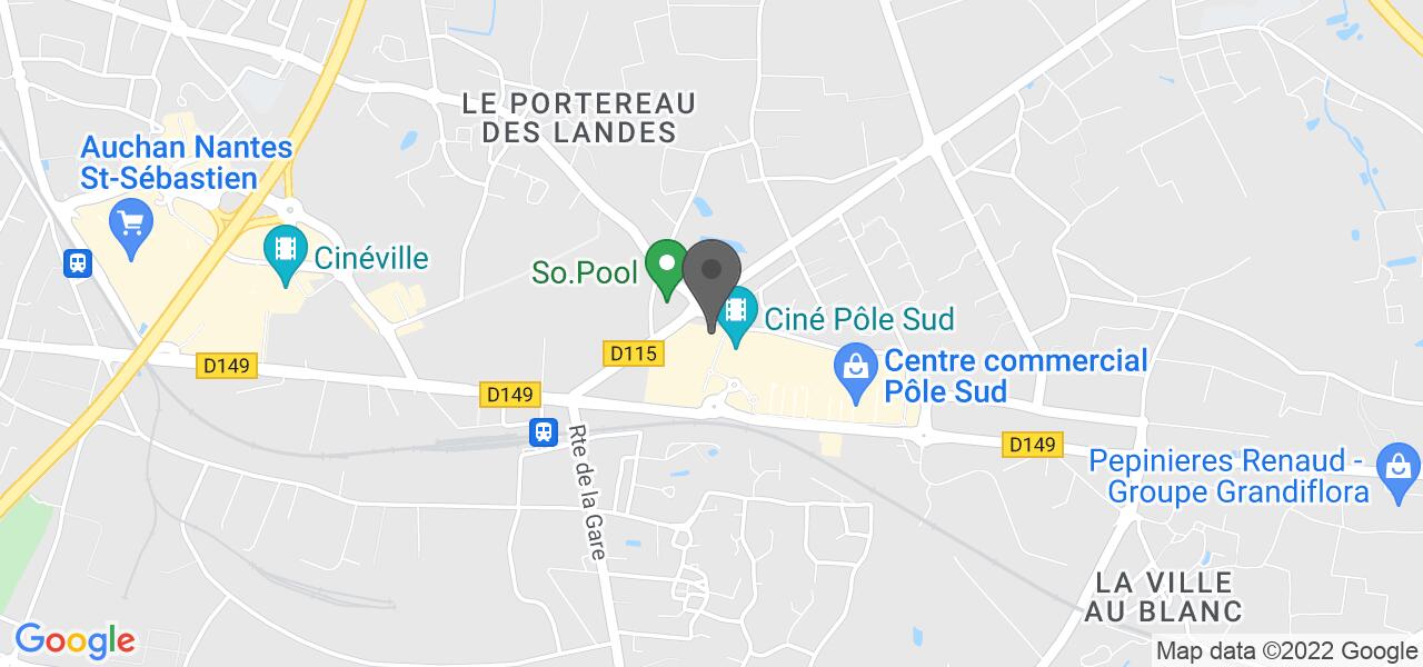 Plan d'accès — La Pataterie Basse-Goulaine (Nantes)