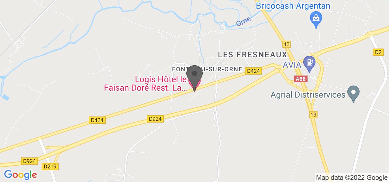 Mapa de acceso — La Table de Catherine (hôtel le Faisan Doré)
