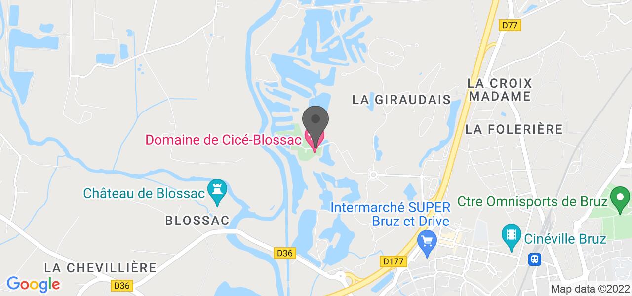 Plan d'accès — Domaine de cicé blossac