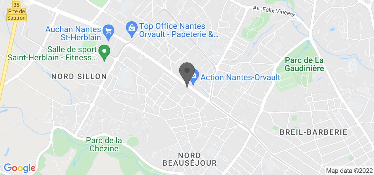 Plan d'accès — Les Caudalies Saint-Herblain (Nantes)