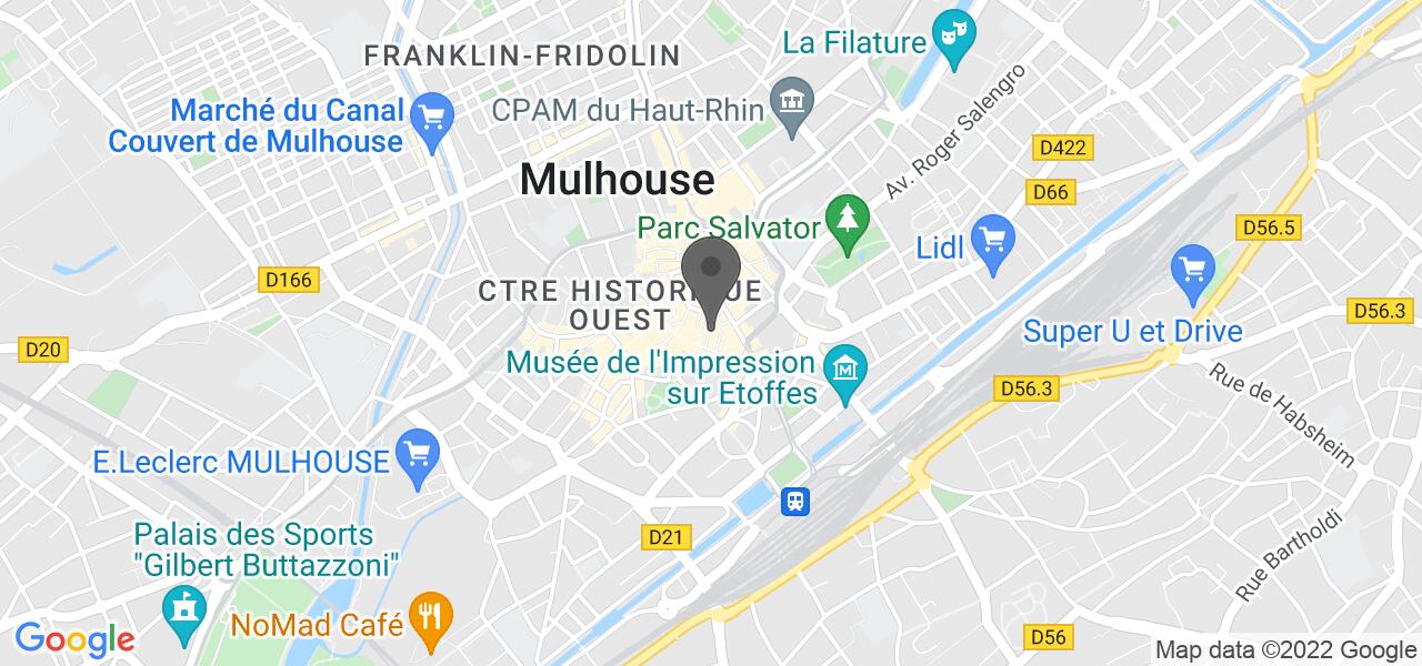 Plan d'accès — Auberge du vieux mulhouse