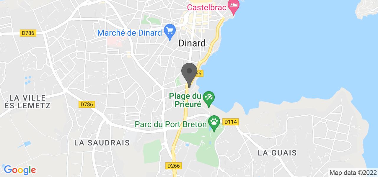 Mapa de acesso — Restaurant Hôtel 4 étoiles Didier Méril