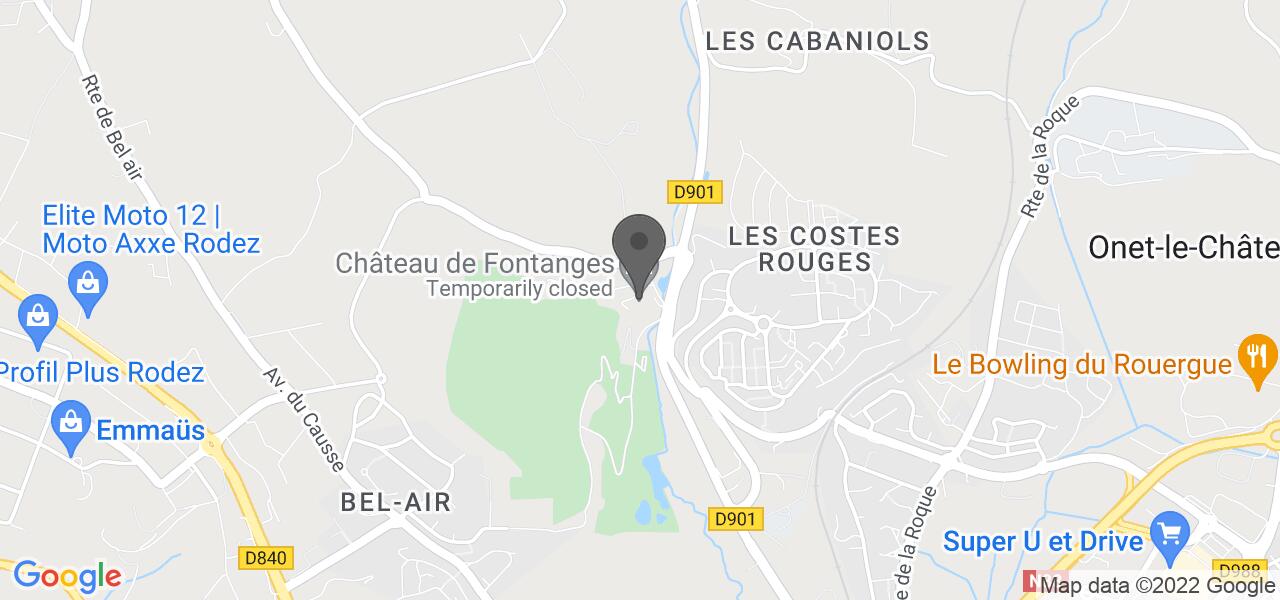 Plan d'accès — Château de fontanges