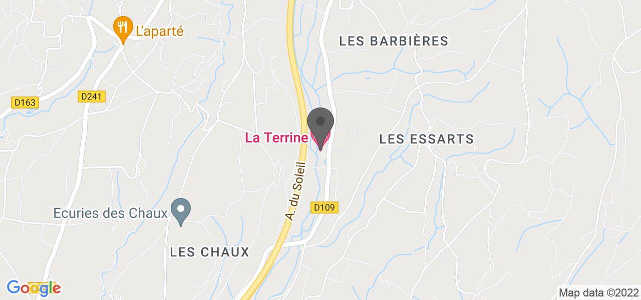 Mapa de acceso — La Terrine