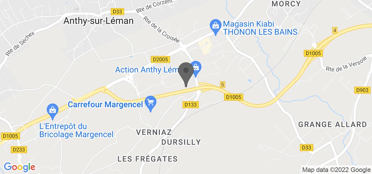 แผนที่การเดินทาง — Zaino Thonon