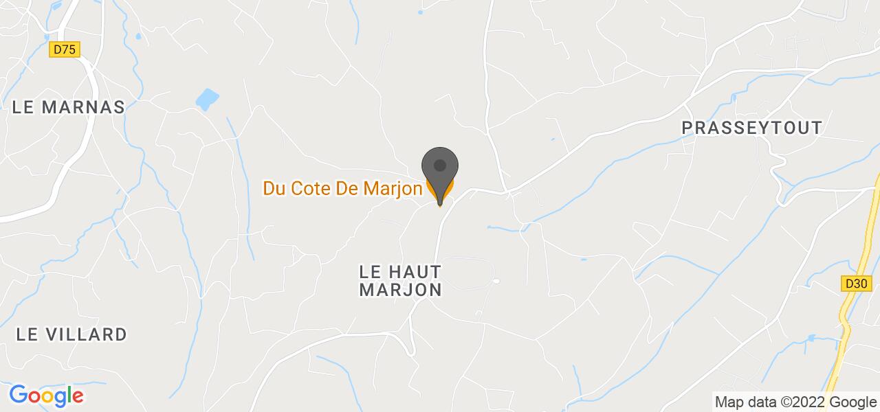 Anfahrtsplan — Du Côté de Marjon