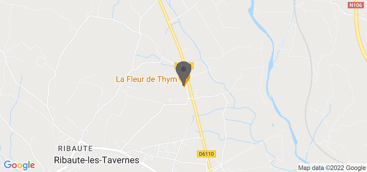 Plan d'accès — LA FLEUR DE THYM