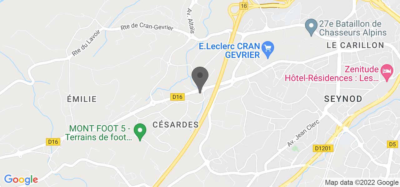 Plan d'accès — LBG La Brasserie Gourmande Seynod