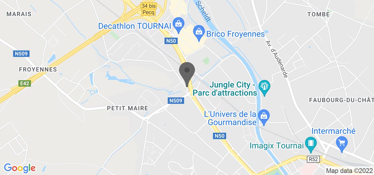 Plan d'accès — Brasse-Temps Tournai
