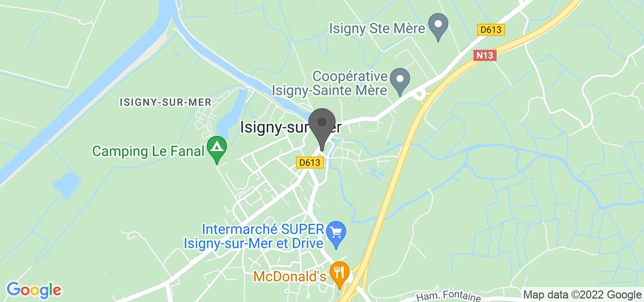 Access map — Logis Hotel restaurant de France Isigny