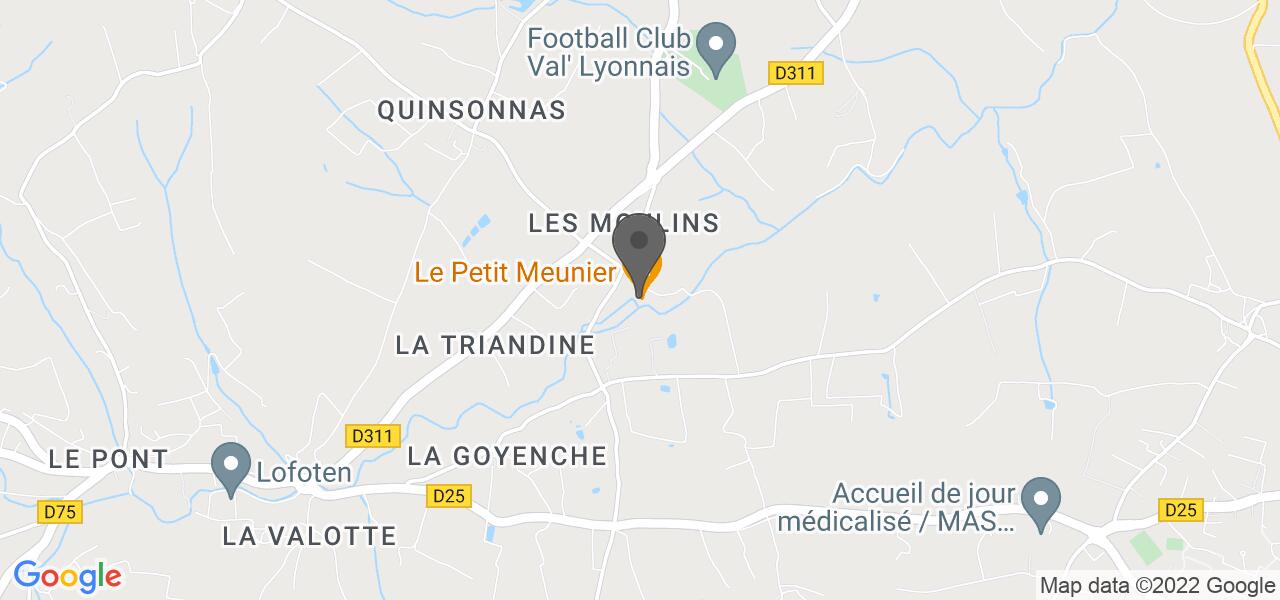 Access map — Le Petit Meunier