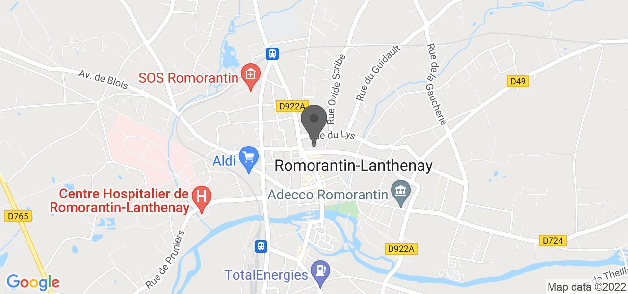 Routekaart — La Scala Romorantin