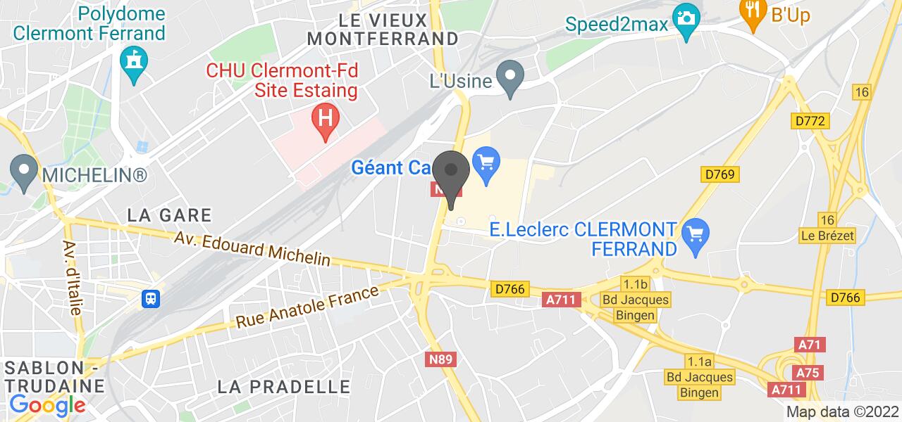 Plan d'accès — Burger King Le Brezet