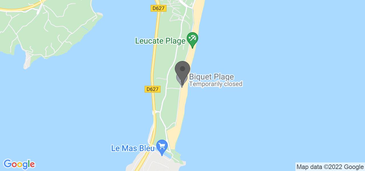 Access map — Biquet Plage
