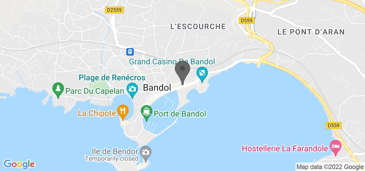 Anfahrtsplan — LA CARAVELLE BANDOL