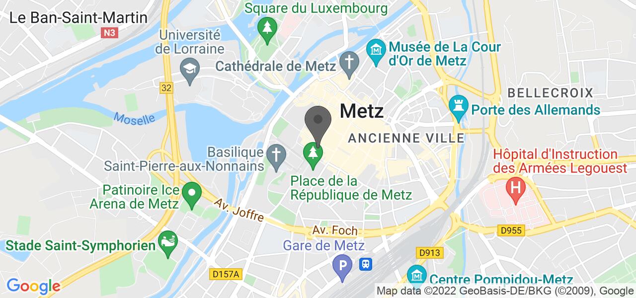 Plan d'accès — Les Relais d’Alsace – Metz