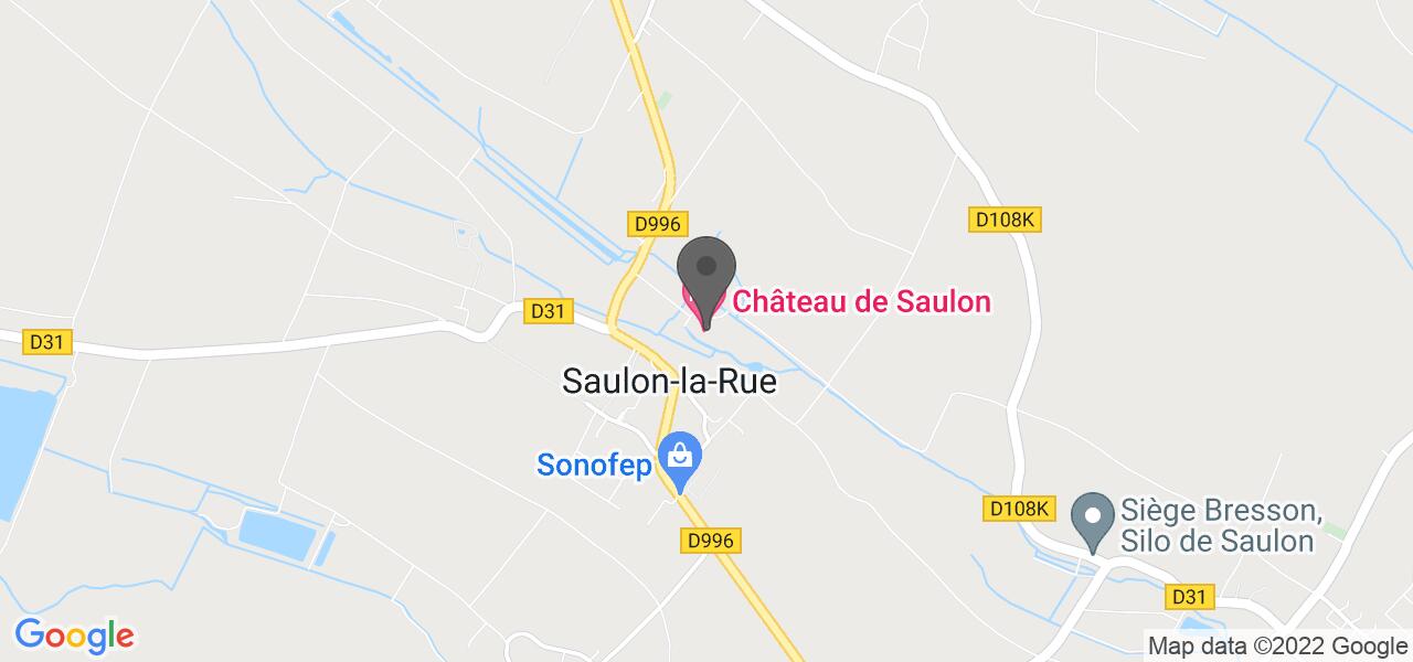 Plan d'accès — Chateau De Saulon