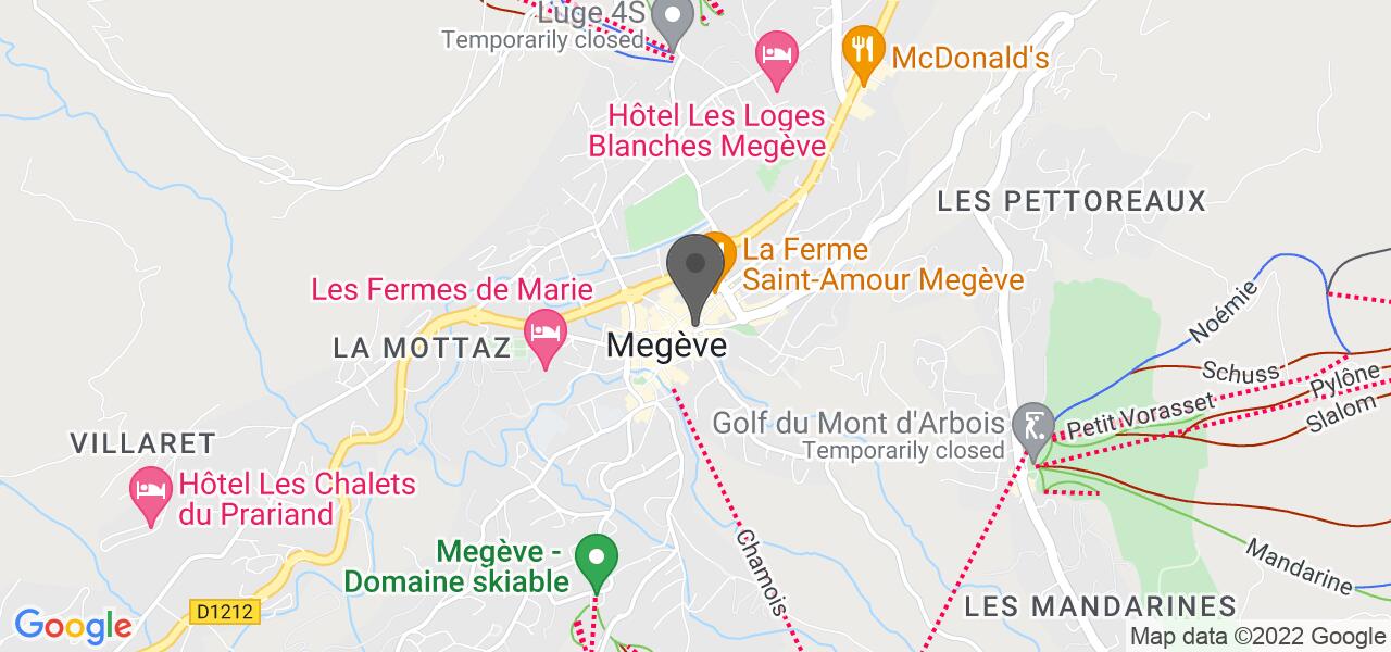 Plan d'accès — Le Bistrot de Megève