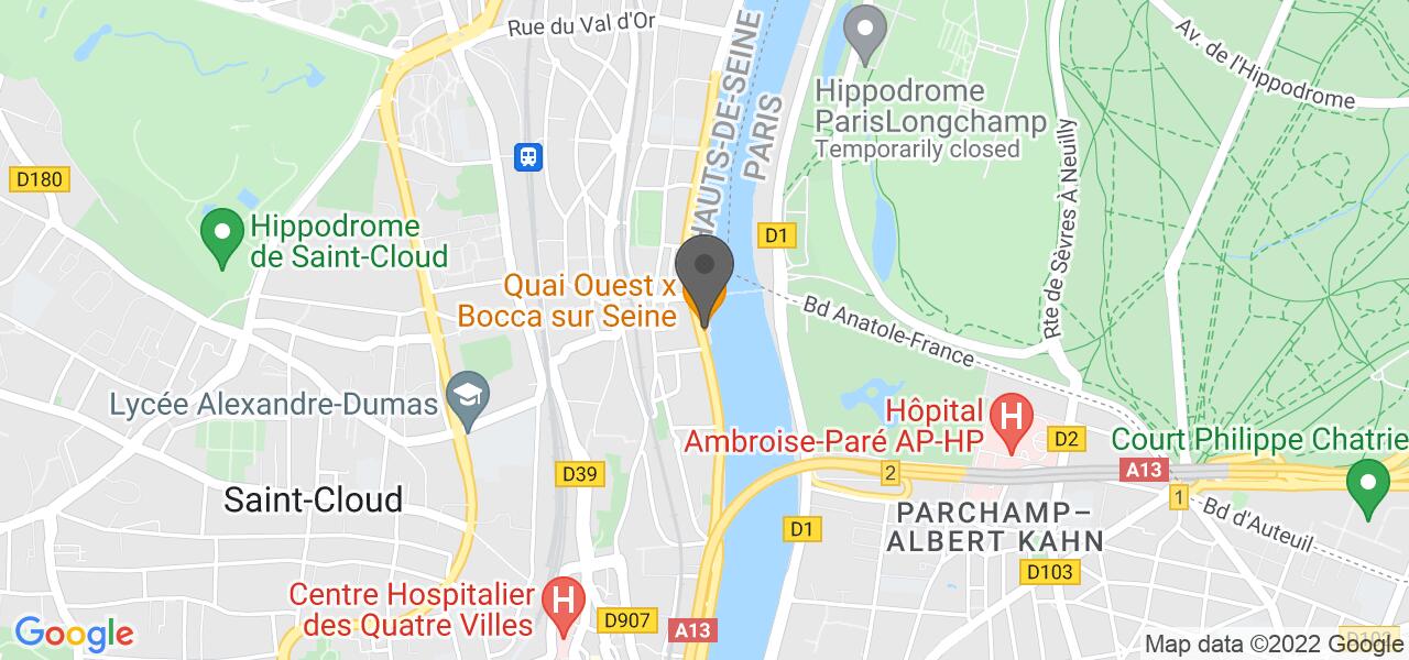 Plan d'accès — Quai Ouest