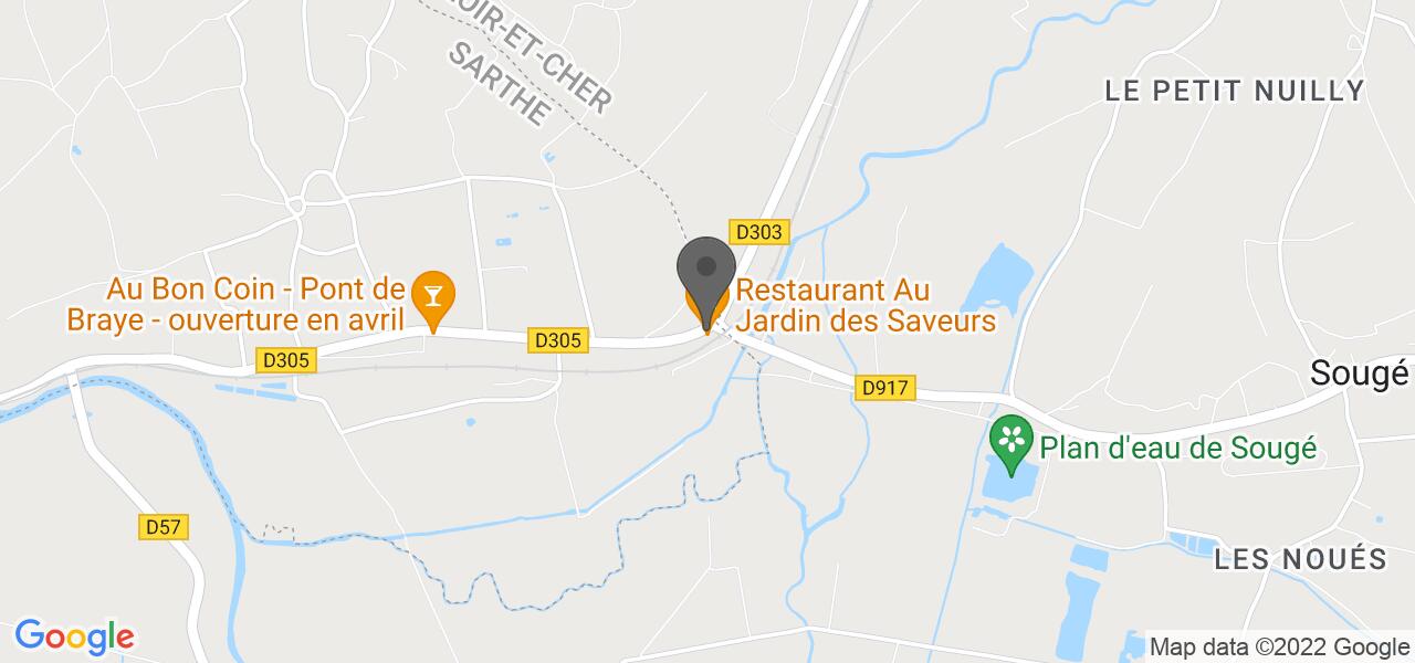 Plan d'accès — Au Jardin des Saveurs
