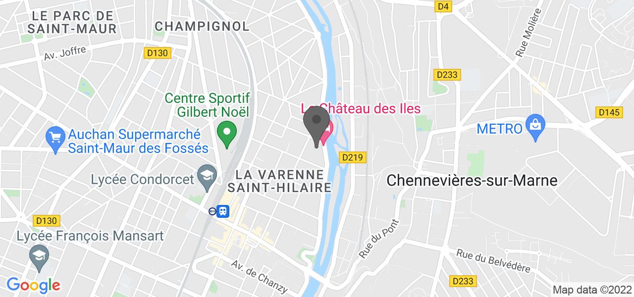 Plan d'accès — Le château des iles