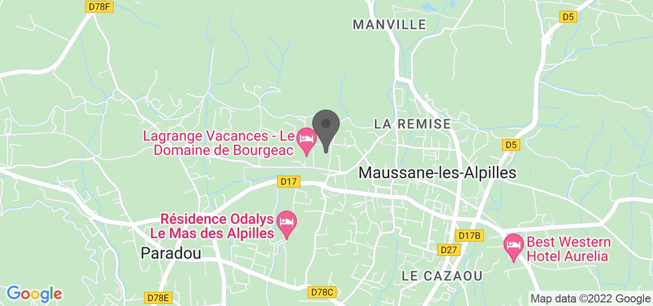 Plan d'accès — Du côté des olivades