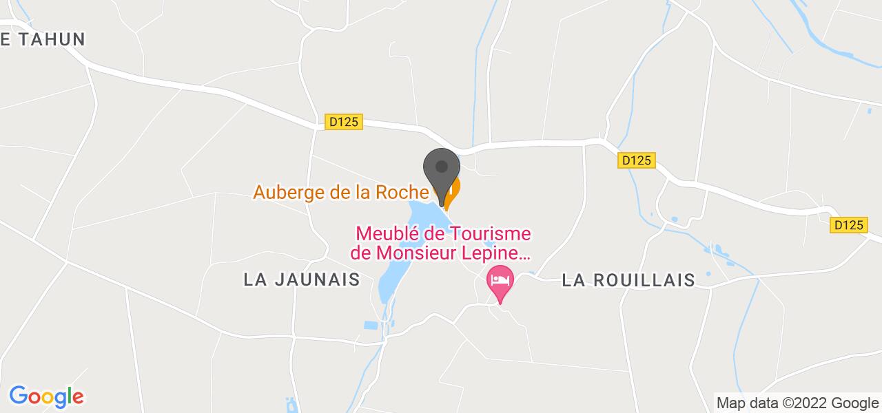 Mapa de acesso — AUBERGE DE LA ROCHE