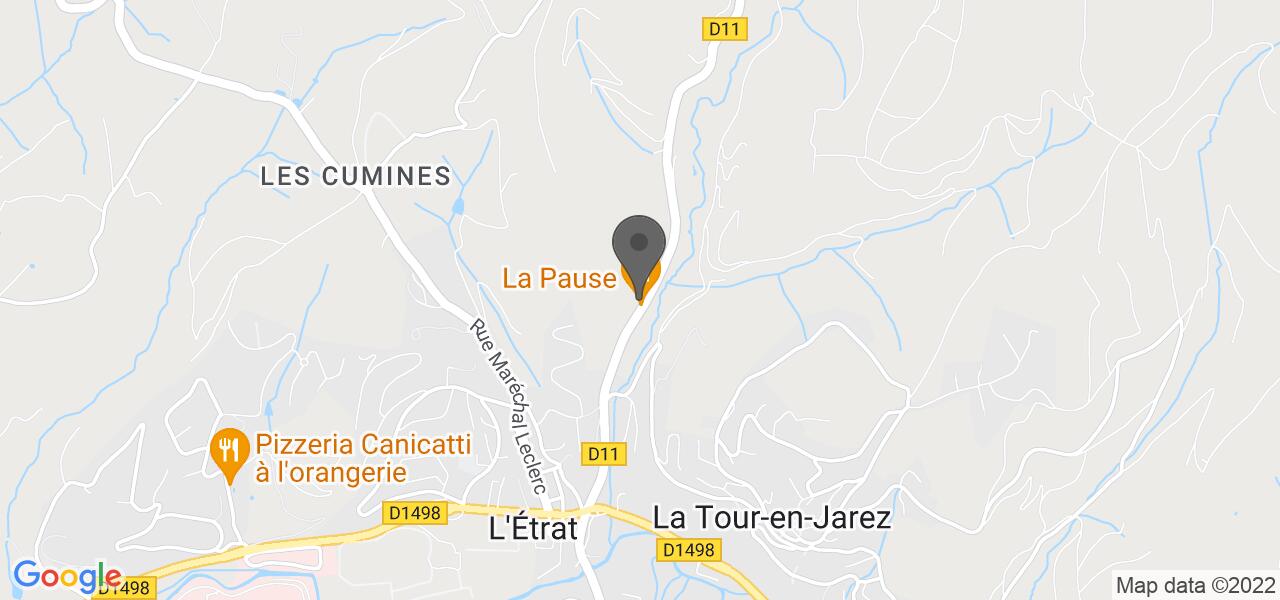 Plan d'accès — La Pause