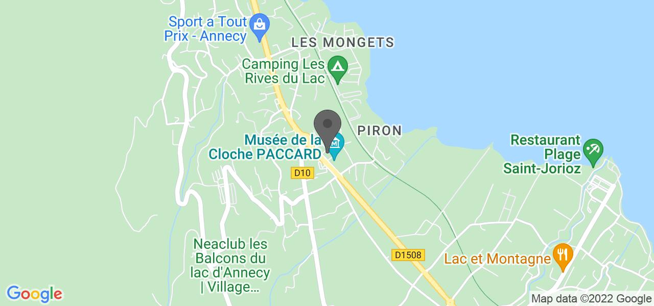 Plan d'accès — L'Amnésie Sévrier