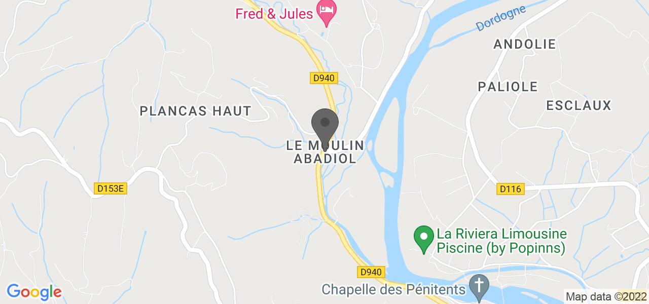 Plan d'accès — A l'Abri du Moulin