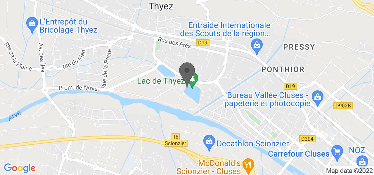 Plan d'accès — Auberge des Lacs