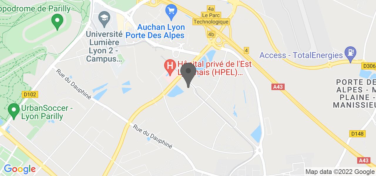 Anfahrtsplan — Le Cocon (Hôtel Golden Tulip Lyon Eurexpo)