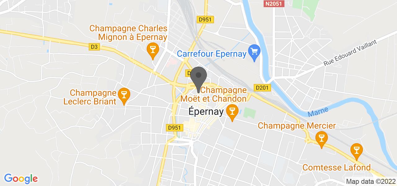 Access map — Sushi Epernay
