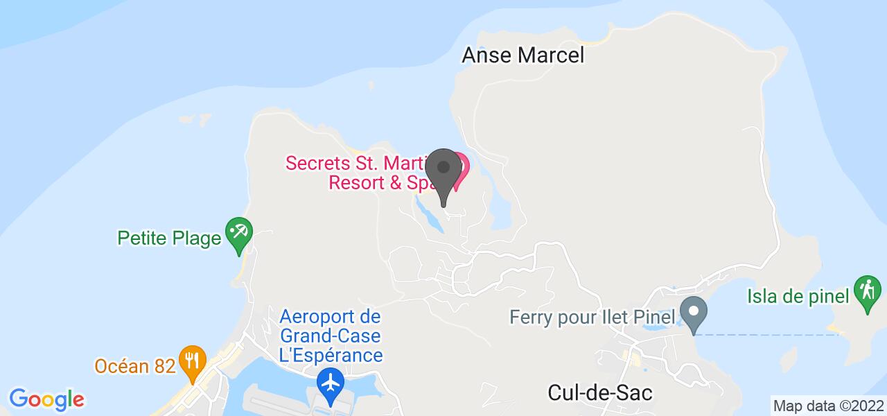 交通地图 — Anse marcel beach