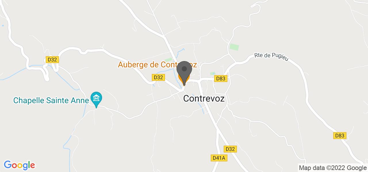 Plan d'accès — Auberge de Contrevoz