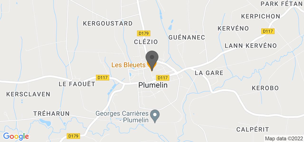 Plan d'accès — Les Bleuets