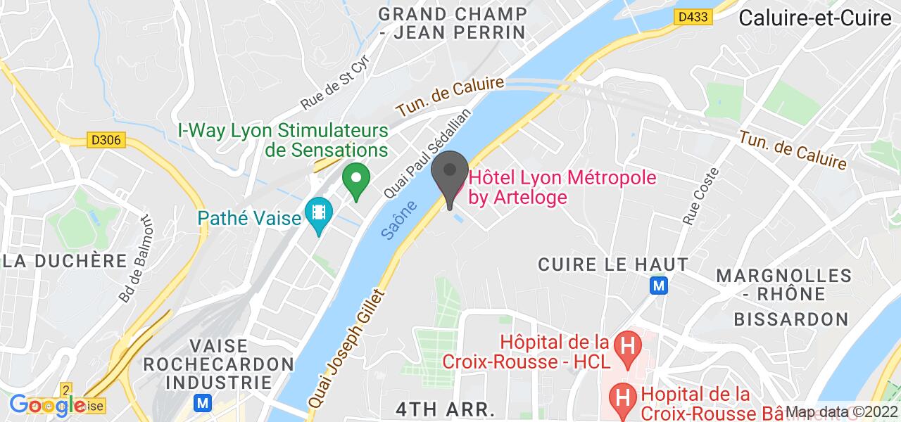 Mappa di accesso — Lyon-Plage