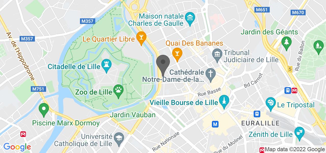 Plan d'accès — le Bistrot français - Lille