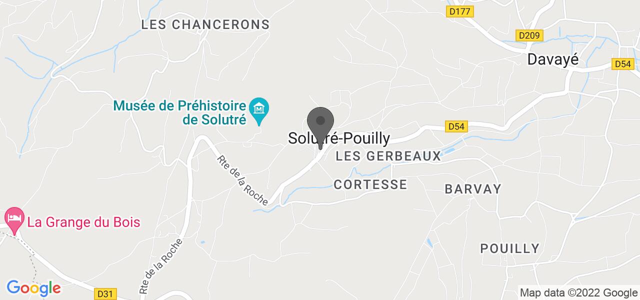 Plan d'accès — La Courtille de Solutré