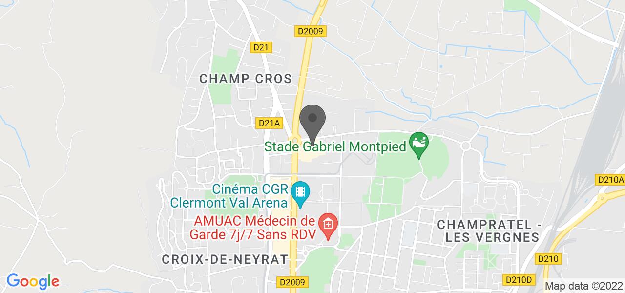 Plan d'accès — La Pataterie Clermont-Ferrand Nord