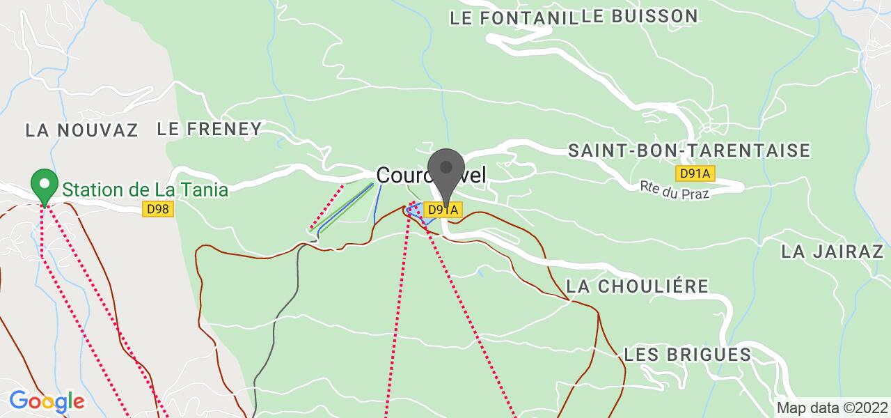 Access map — Le Bistrot du Praz