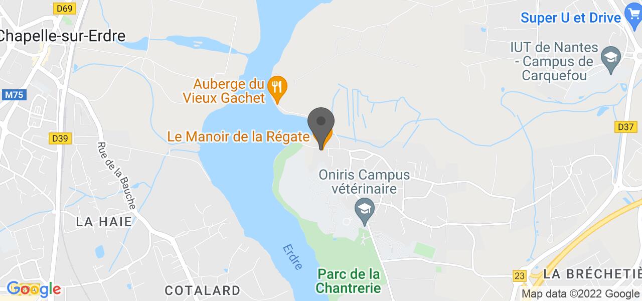 Plan d'accès — Le Manoir de la Régate