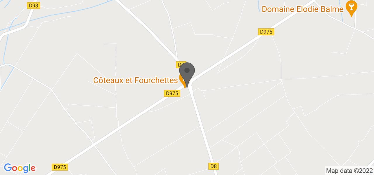 Схема проезда — Côteaux et Fourchettes